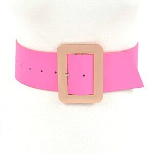 BNWT Wide Neon Color Fashion Belt Oversize Square Buckle Wide Belt
